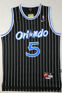 Maillot De Basket Orlando Magic Victor Oladipo 5 Engrener Stripe Noir